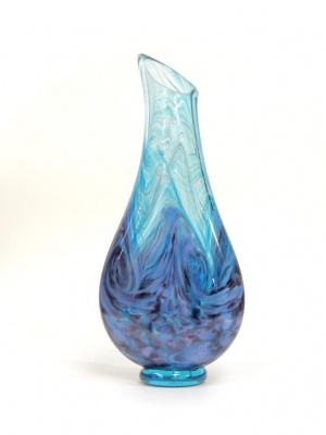 Asymmetric Art Glass Vase